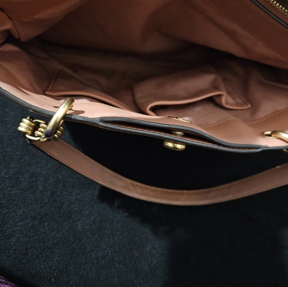 Tory Burch Lily Satchel-Salmon Color - Picture 10 of 16